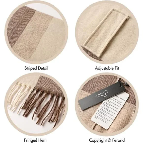 Women's Elegant Shawl Wraps - Picture 4 of 6